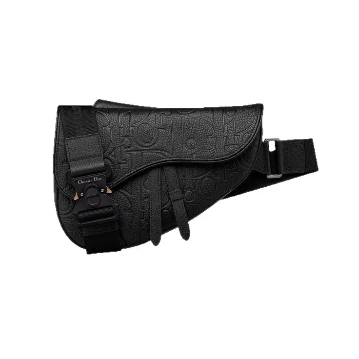 D family Saddle24 new men's printed grain cowhide slung saddle bag