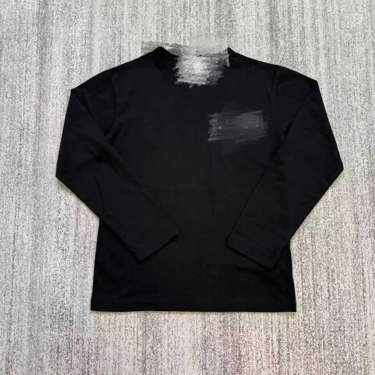 CDG Comme des Garcons Small Logo Long Sleeve Black T-Shirt