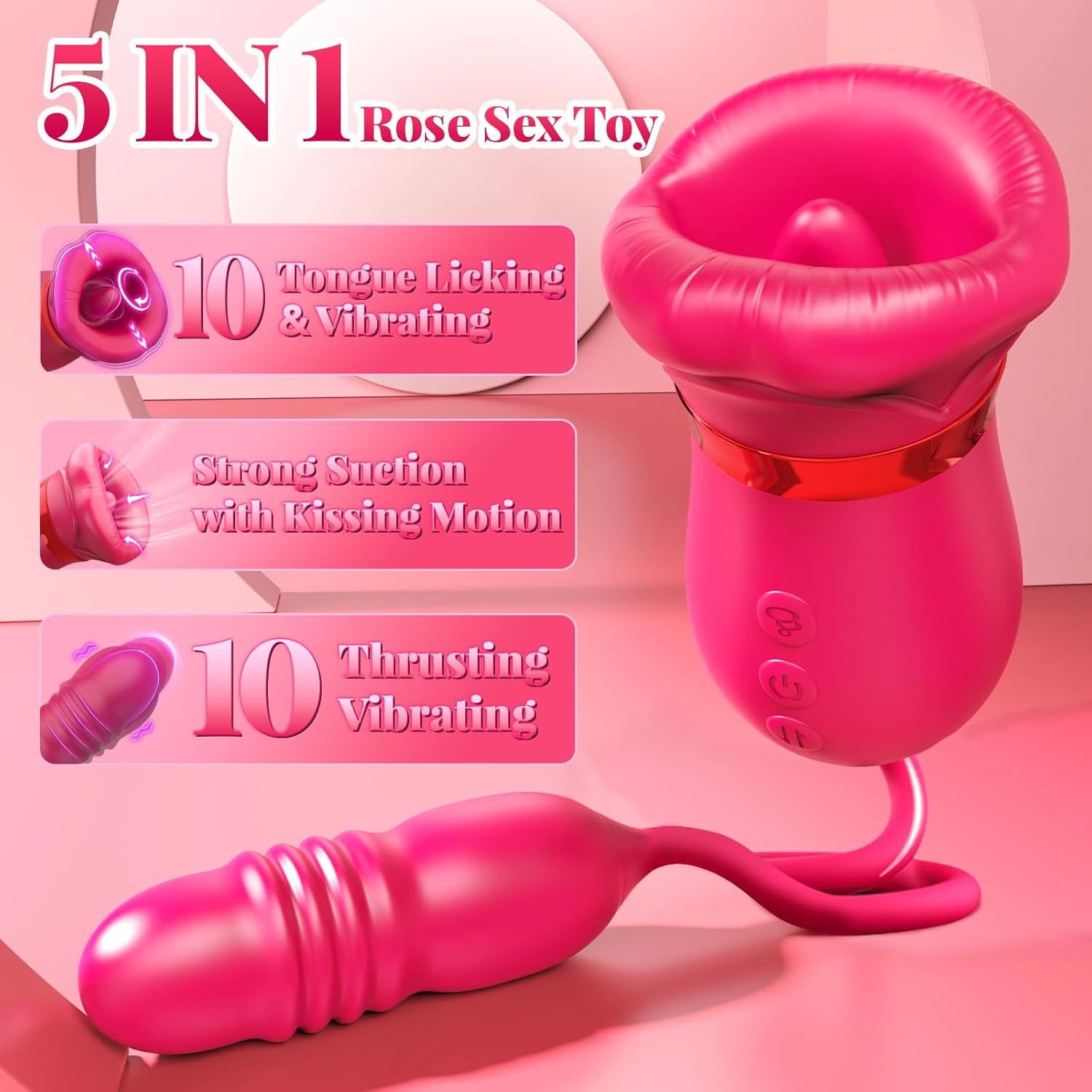 Amazon Explosions Big Mouth First Kiss Goddess Tongue Lick Sucking Second Tide Stretch Vibrosiator Breast Massage Masturbator