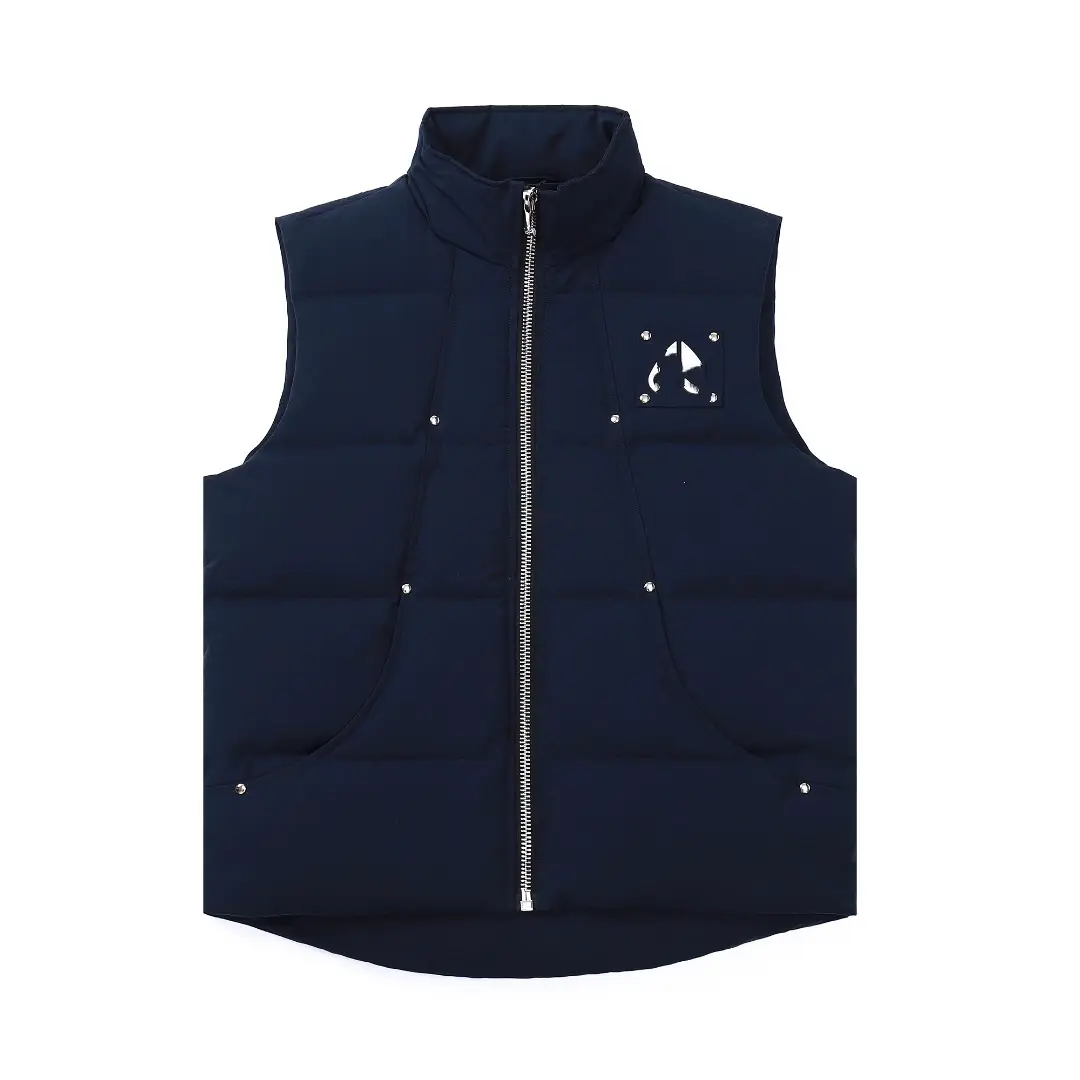 European and American High-end Outdoor Joker Men's and Women's New MO Collar Down Jacket Vest Flat for Cross-border European Goods