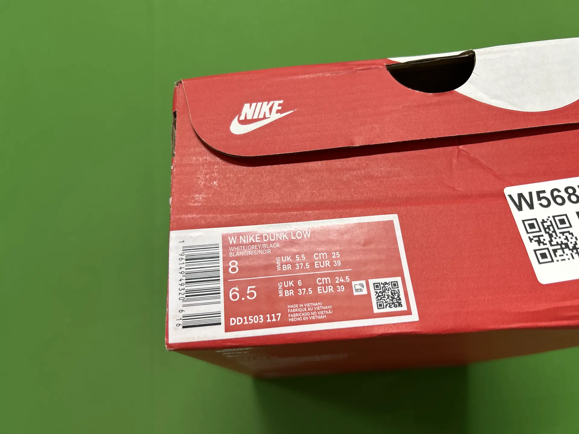 Nike Dunk Low White Grey Black DD1503 117