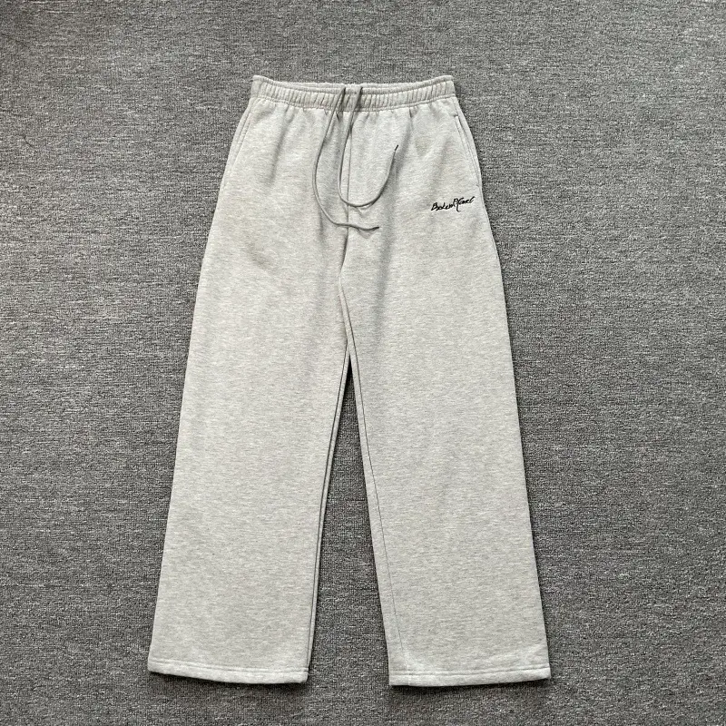 Broken Planet American Street Style Embroider Logo Fleece Sweatpants Casual letter Straight-leg Unisex pants