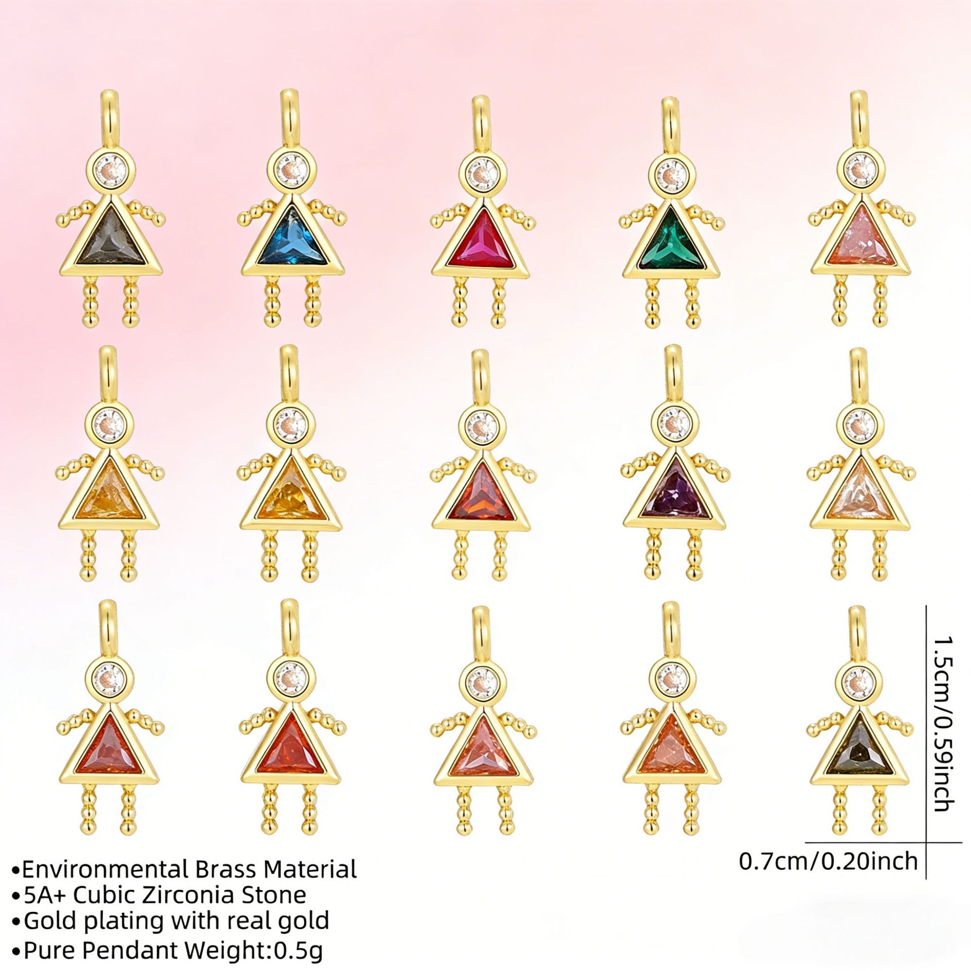 Cross-Border New Style Personalized Trendy Fashion Compact Boys' Zircon Inlaid Design Pendant Bracelet Necklace Accessories