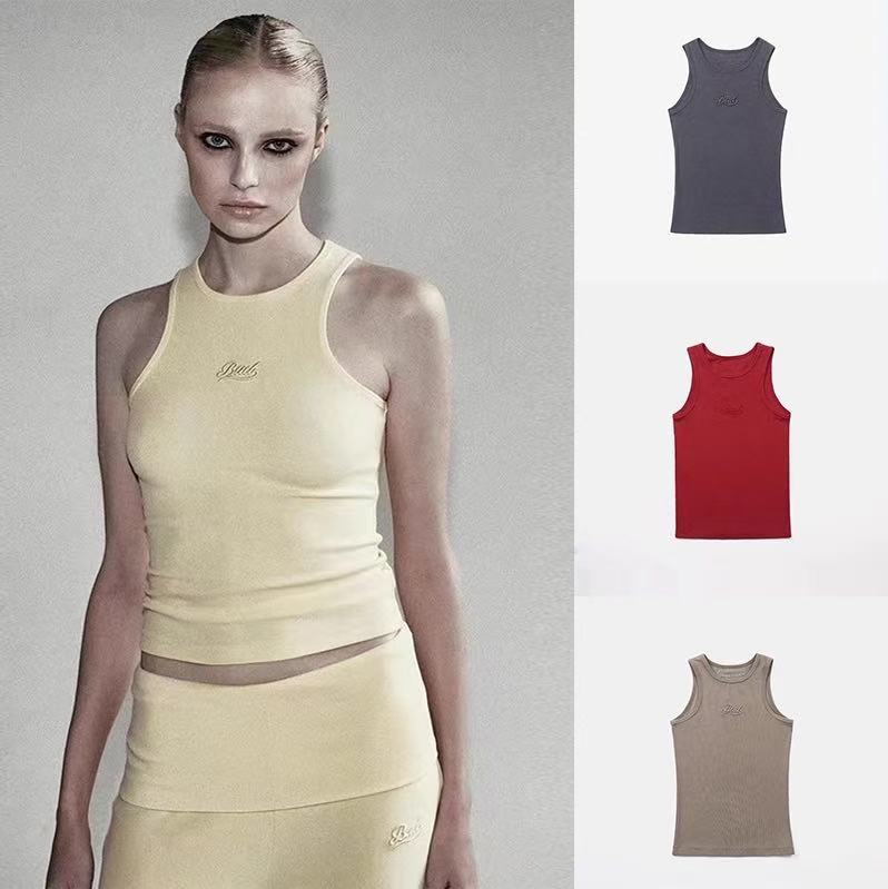 South Korea badblood BCAC Series American Style I-shaped Vest Hot Girls Sling Women's Niche Pure Slim Top
