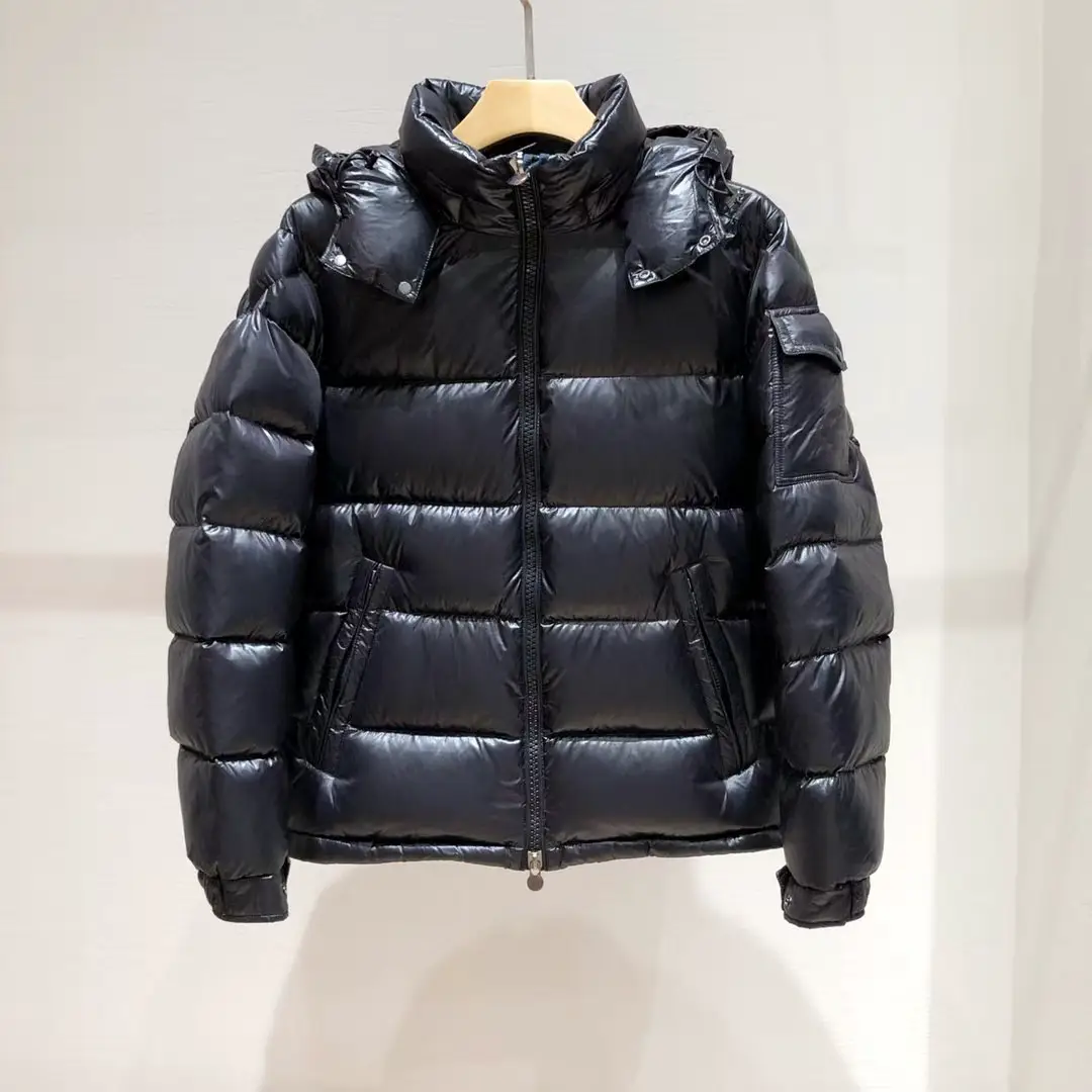 冬季经典玛雅风男女短款连帽羽绒服NFC芯片加厚保暖羽绒鸭绒外套