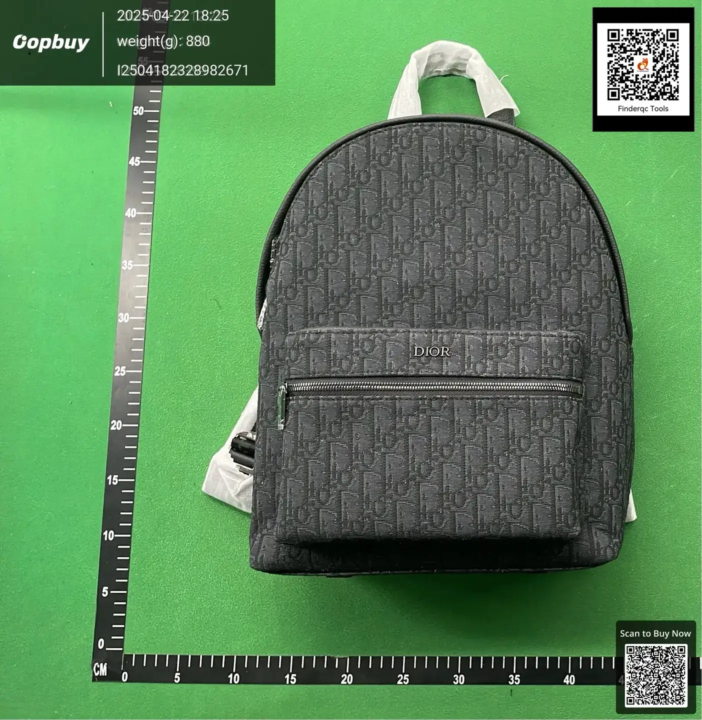 Dior Canvas Backpack Black