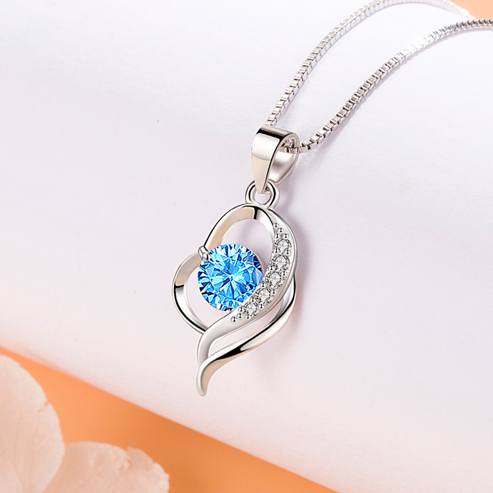 Net Red Cross-Border fashion soft pendant necklace girls New Korean temperament jewelry heart-shaped pendant wholesale