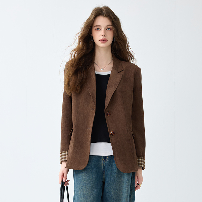 2025 New Korean Style Fashionable and Elegant Goddess-Style Loose Blazer Trendy Black Suit Jacket for Women Spring and Autumn