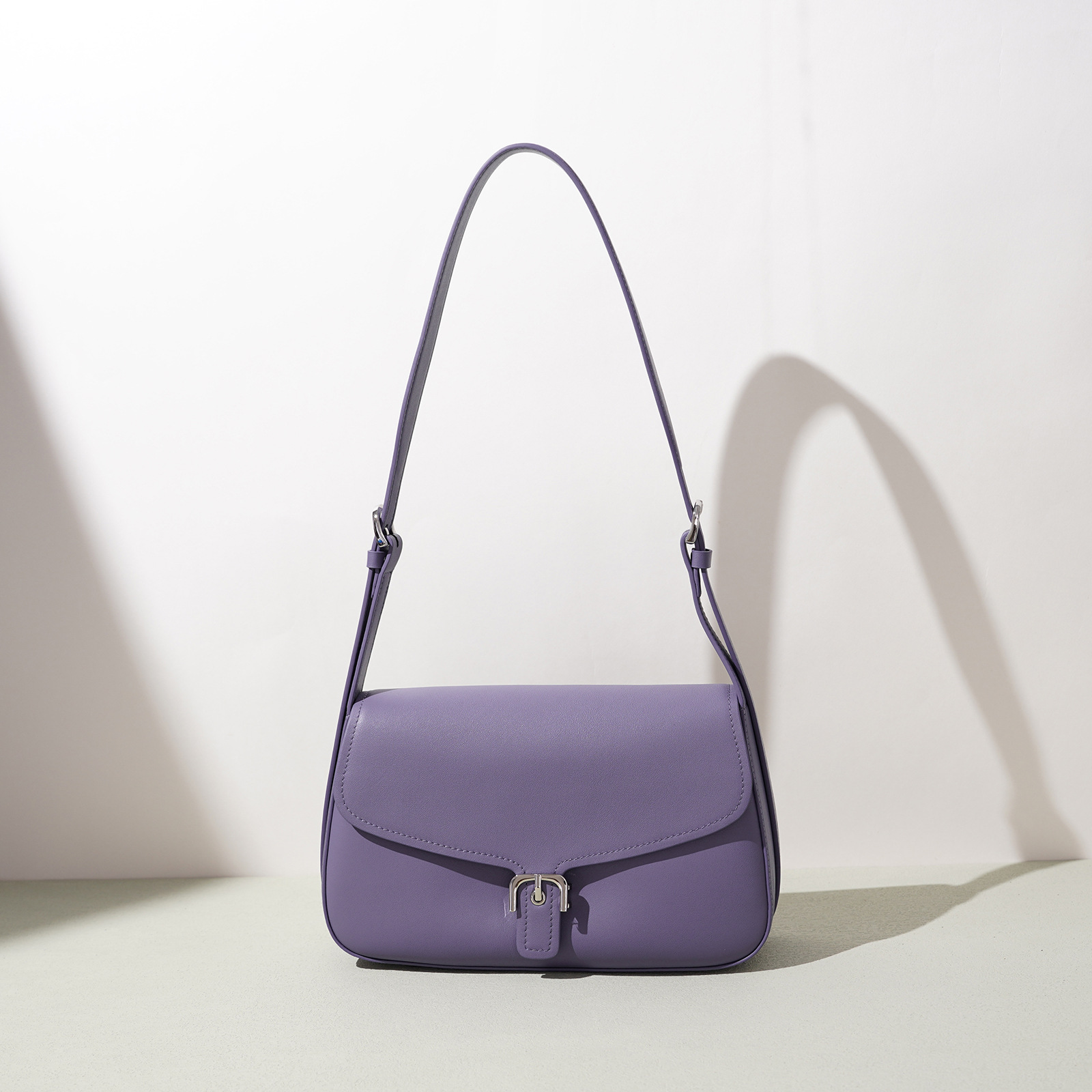 2026 New Korean-Style Niche Women's Bag with a High-End Feel, Versatile Underarm Bag, Fashionable Solid Color Small Square Bag, Single Shoulder Crossbody Bag