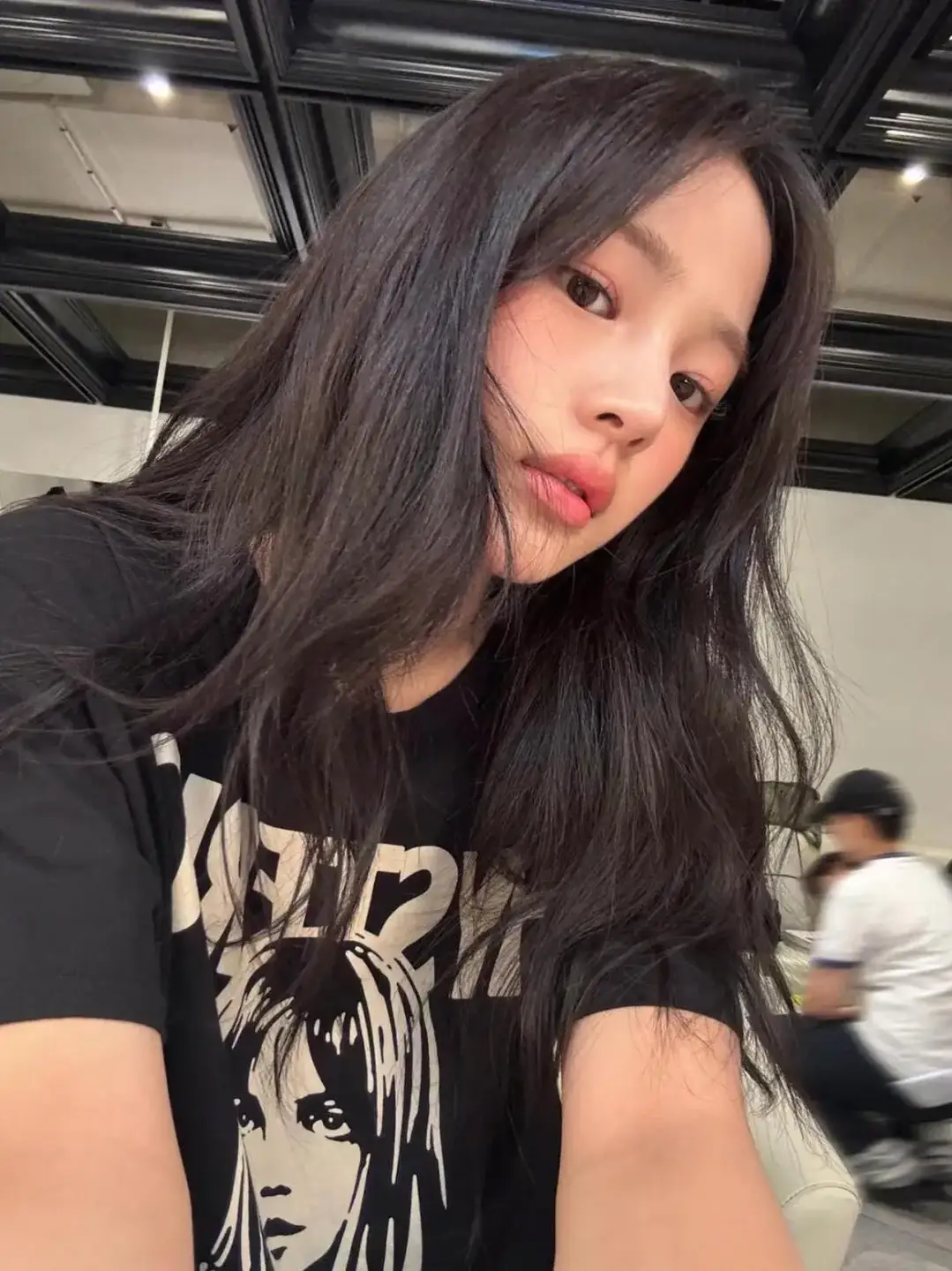 Newjeans Minji Same Style Short-Sleeved T-Shirt for Women 2025 New Pure Cotton Bottoming Shirt Top Versatile for Men