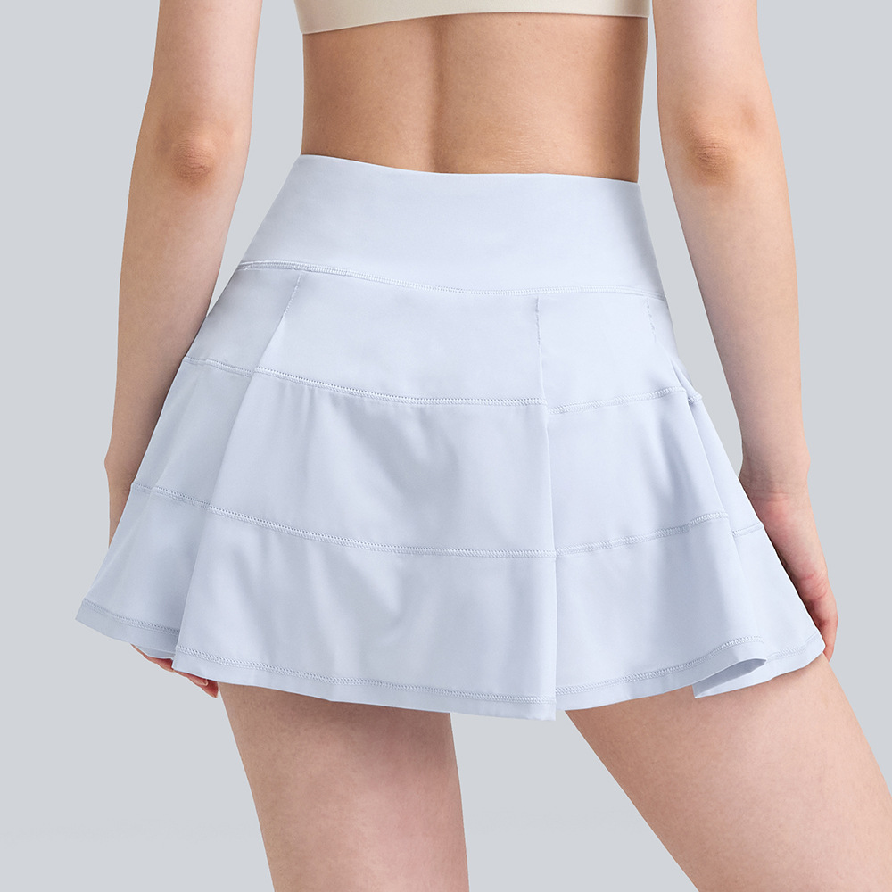 Runa Pulse Breathable Quick-Drying Slim-Fit Yoga Sports Skirt Women's Running High-Waist Fitness Pleated Tennis Skirt