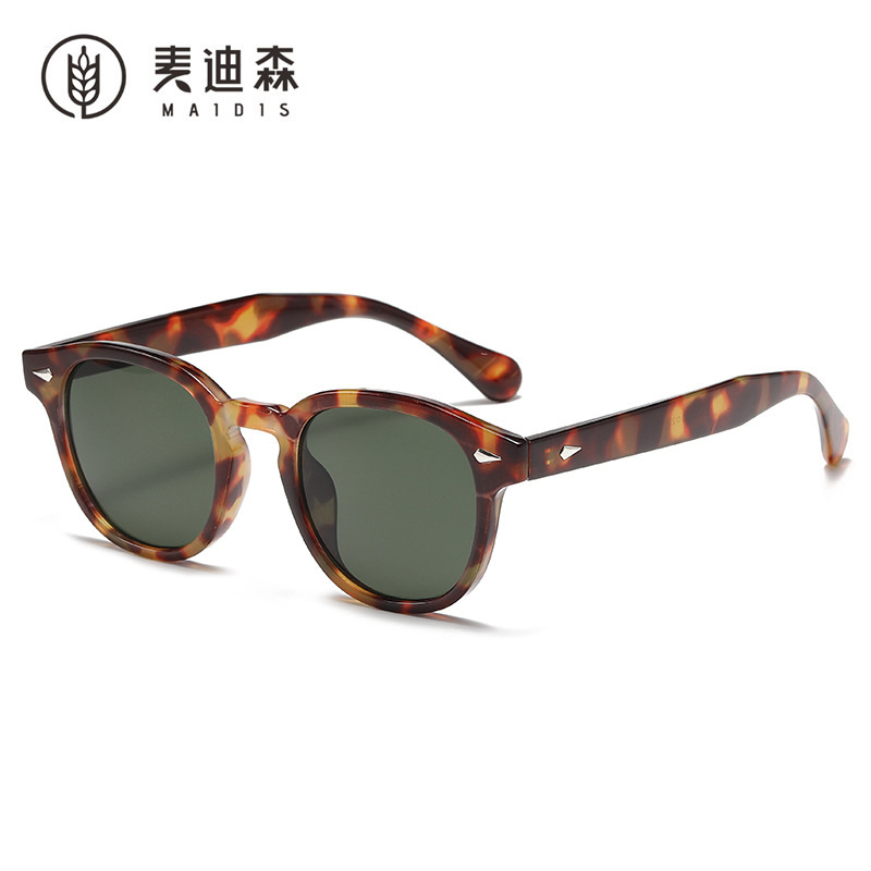 Jamie 5095 Retro Round Sunglasses with Metal Studs, Suitable for Prescription Glasses, Ins Korean Style Blue Light Blocking Glasses QC-foto från 1688 på Qualit.ly