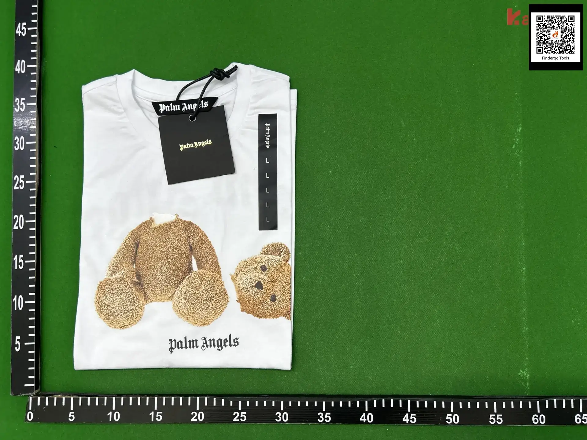 Palm Angels White Teddy Bear Print T-Shirt