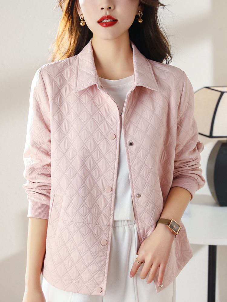 Coat Women's 2024 Spring and Autumn New Fashion Western Style Jacket Short Mother's Chanel Style Top Loose Baseball Suit