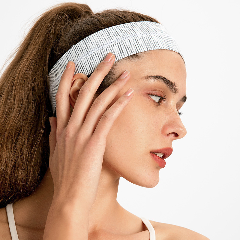 New Yoga Hair Band Women's Elastic Sweat-Absorbing Headband Outdoor Sports Antiperspirant Band Fitness Running Headband PJ-002