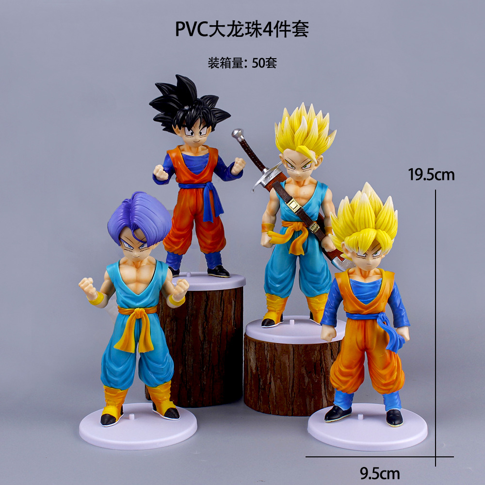 PVC Dragon Ball Doll Cartoon Hand-made Model Two-dimensional Large Goku Trans Vegeta Saiyan