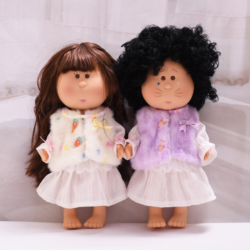 Only the Clothes] Spanish Mia Potato Doll Clothes 24cm Mia Doll Dress-Up Plush Vest and Skirt