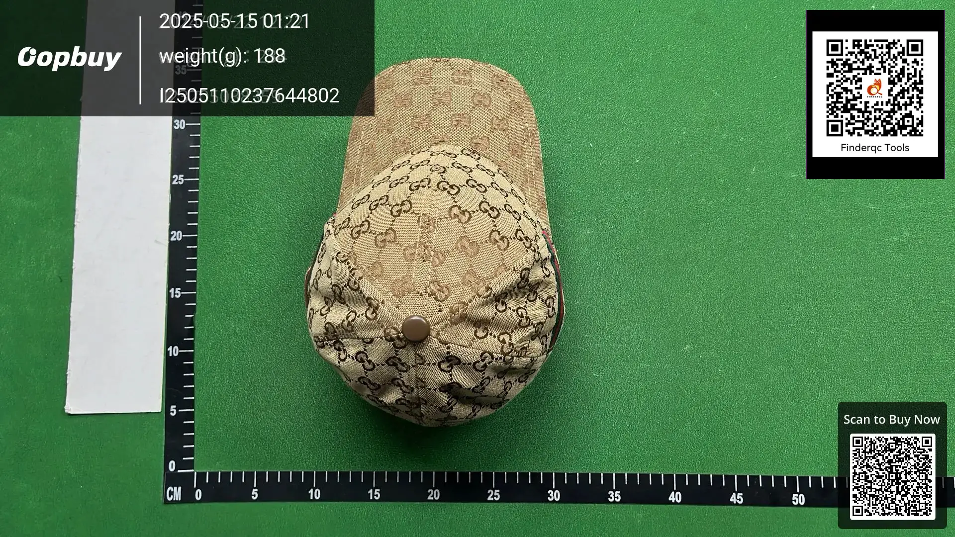 Gucci GG Canvas Baseball Cap Beige
