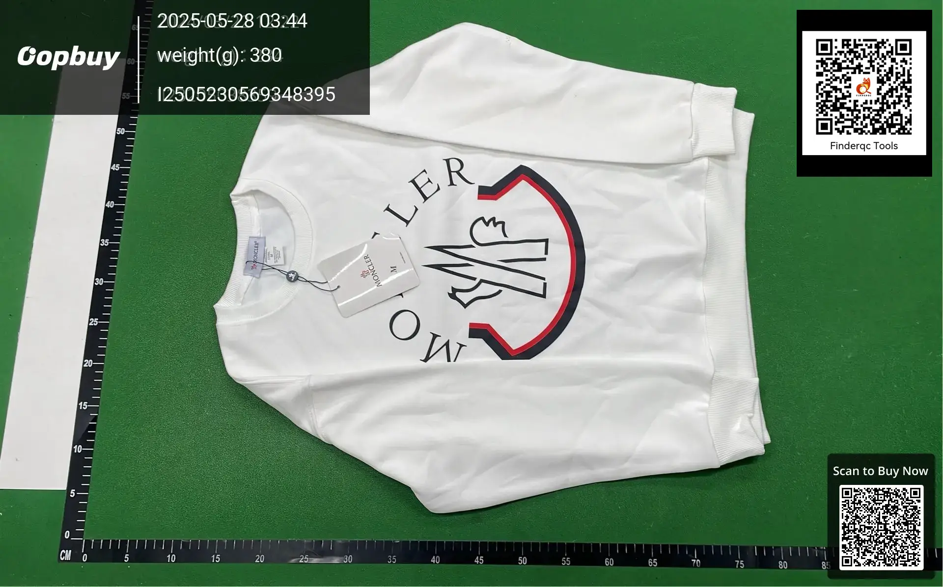 Moncler Logo Sweatshirt White