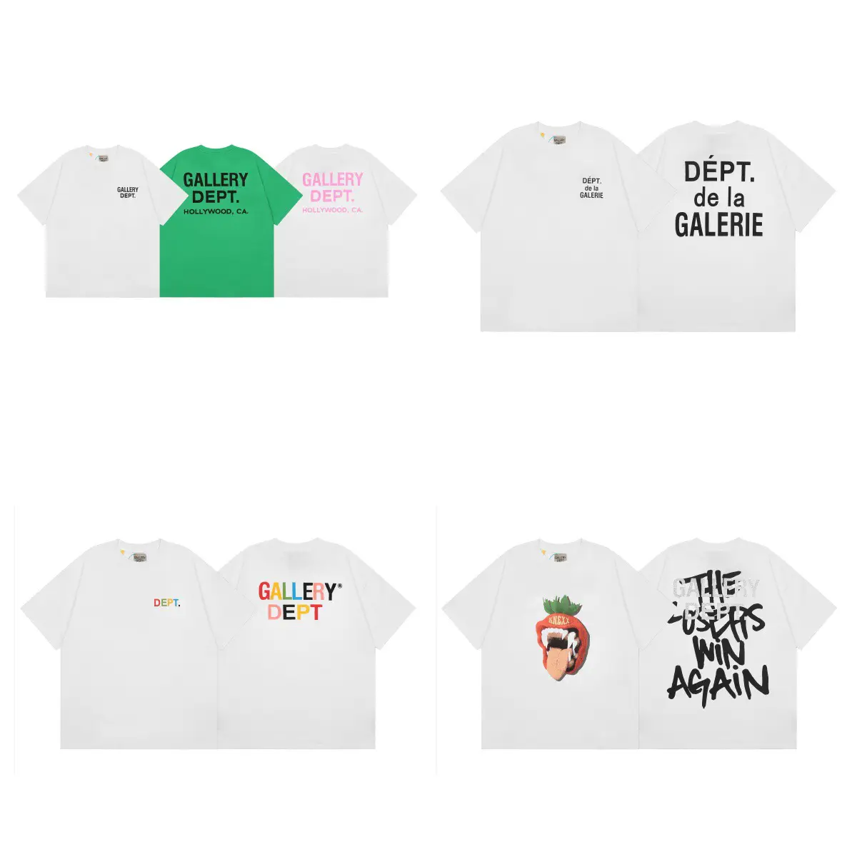 Spring and summer 2024 new gallery dept digital printed high quality T-shirt men and women casual short sleeve