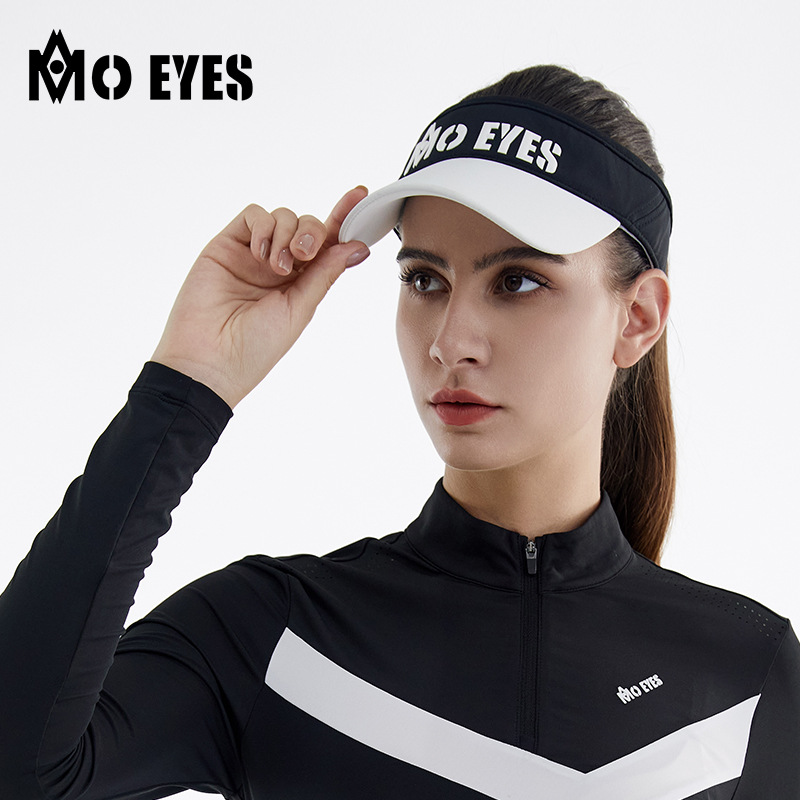 MO EYES magic eye golf empty top hat women's ball hat contrast color no Top Hat sun protection sweat band