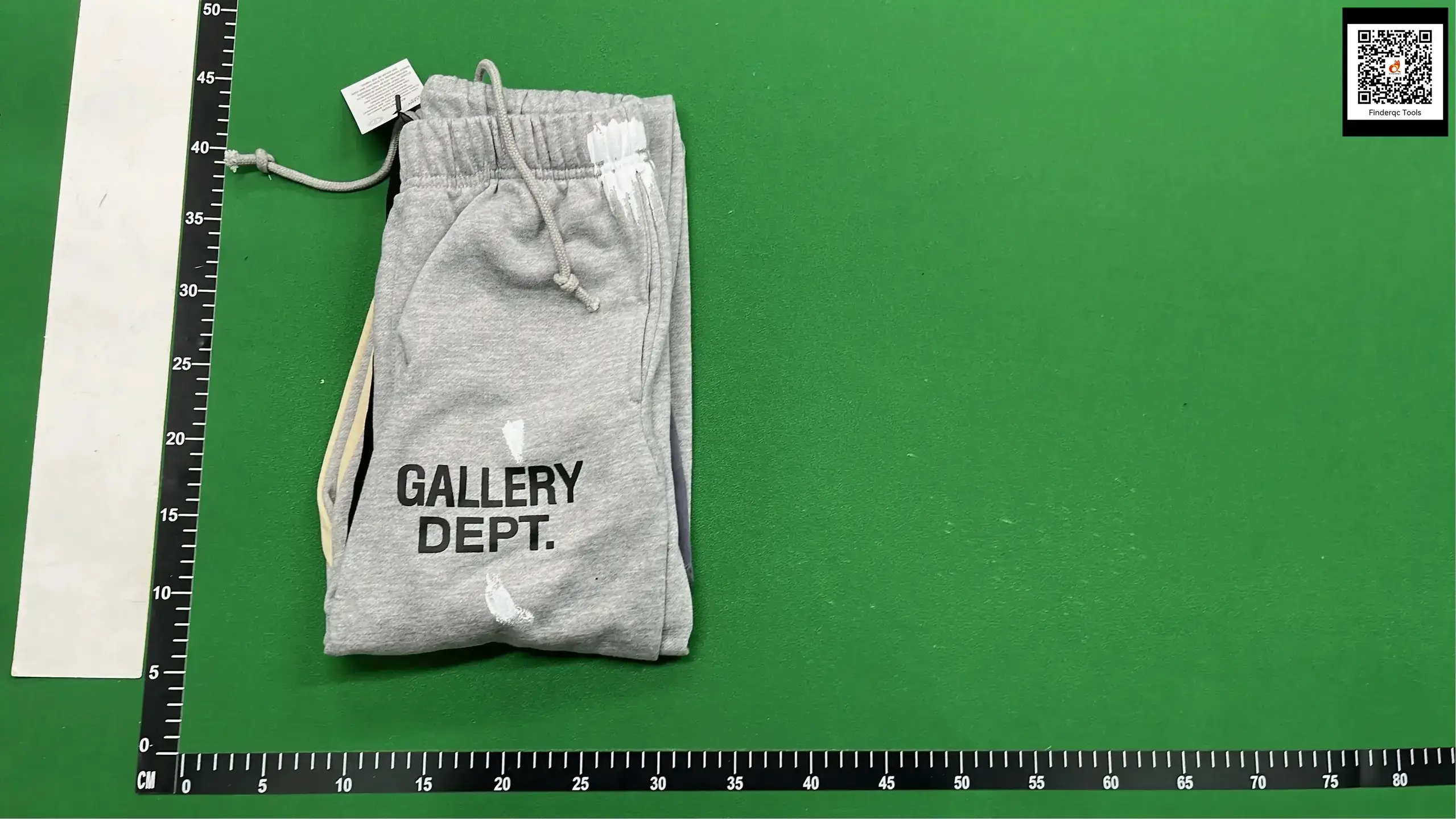 Correct version of the gallery dept hand-painted splash ink stitching drawstring high street casual pants micro horn long pants men
