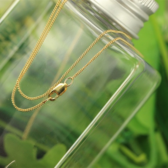 US 14K Pack Gold Jewelry Gold Injection Clavicle Chain Verbal Chain Necklace Finished Chain 14/20GF Side Chain