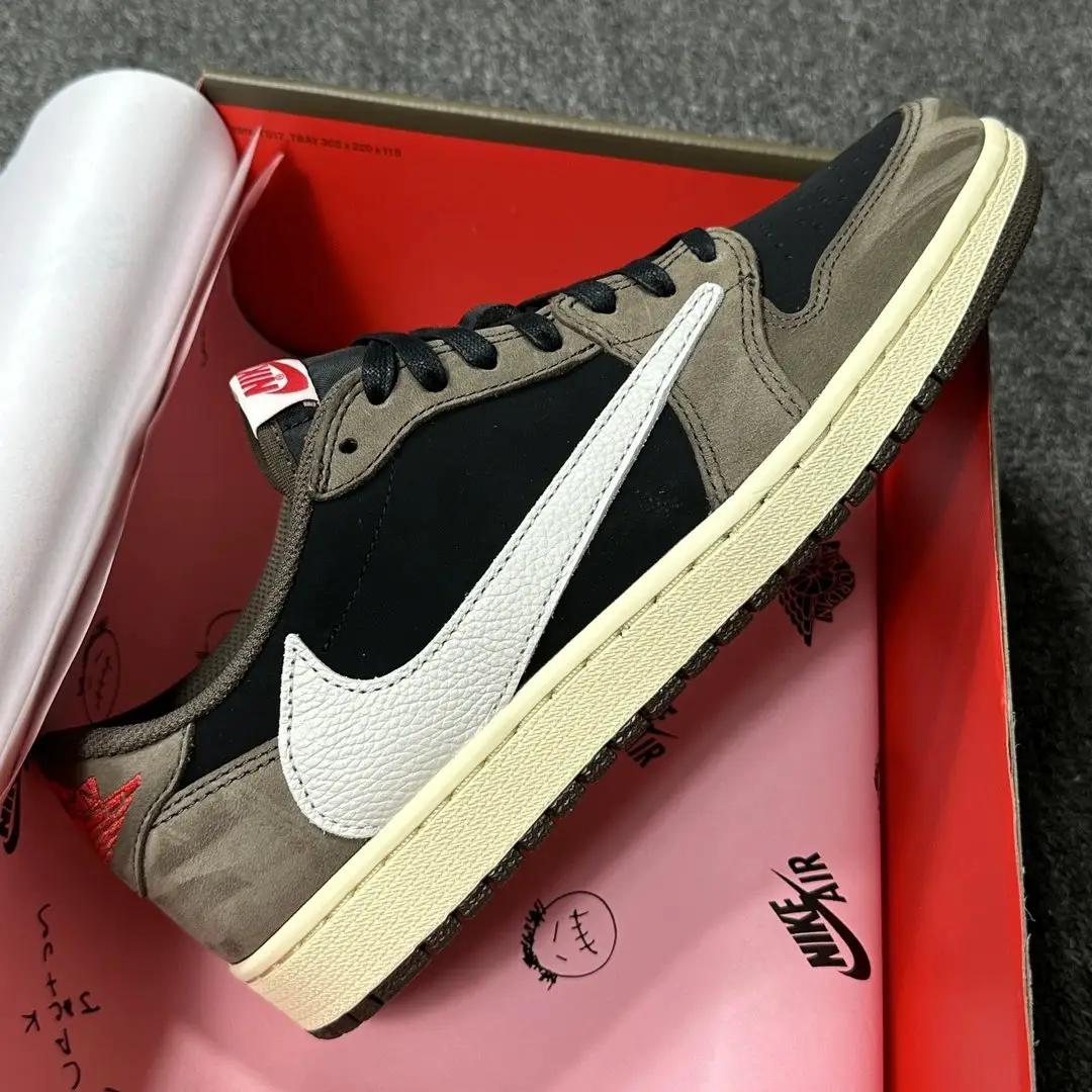 LJR Batch AJ1 travis 深棕倒钩低帮 CQ4277-001