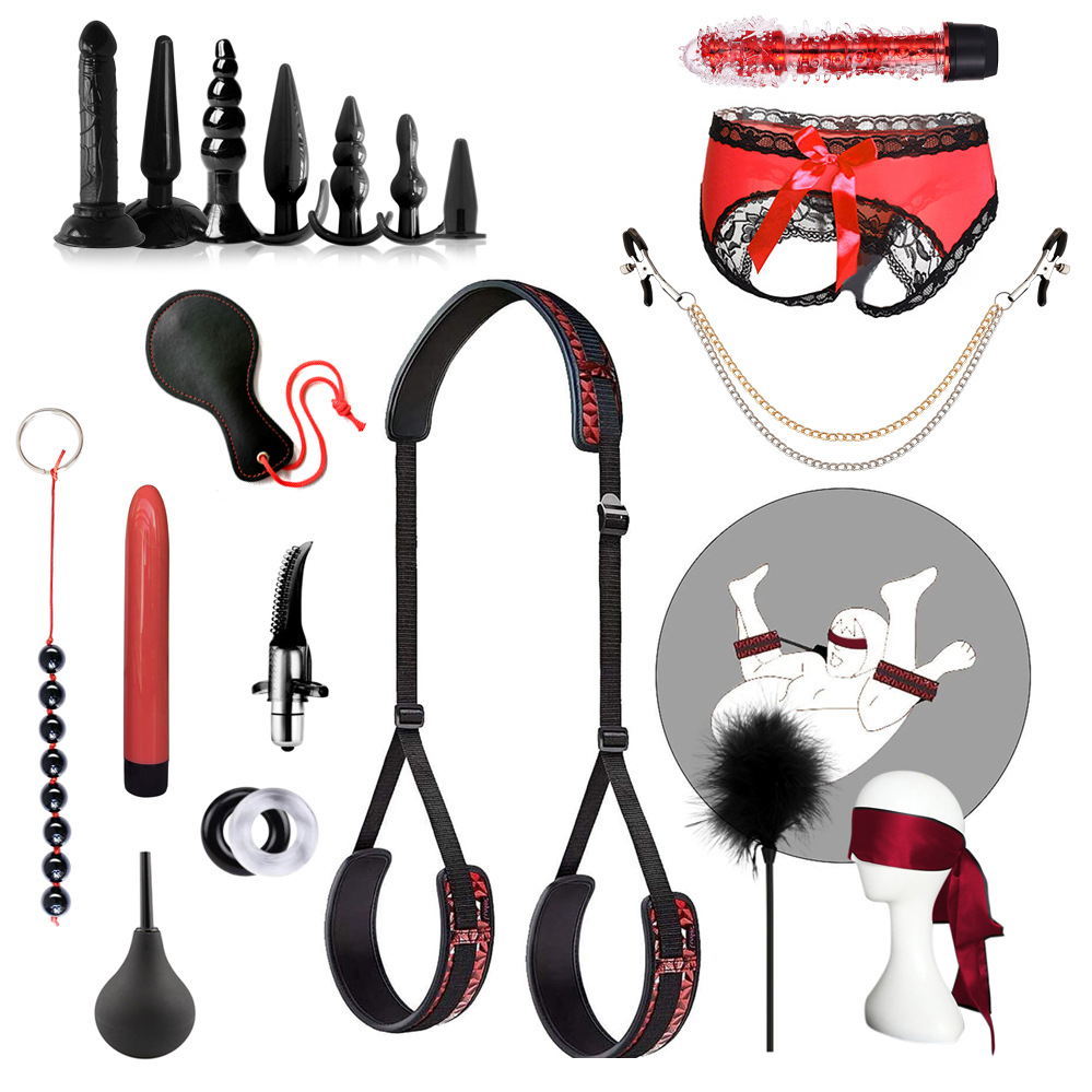 Adult SM set diamond pattern anal plug flirt 20 piece set couple bundle alternative sex toys manufacturers wholesale