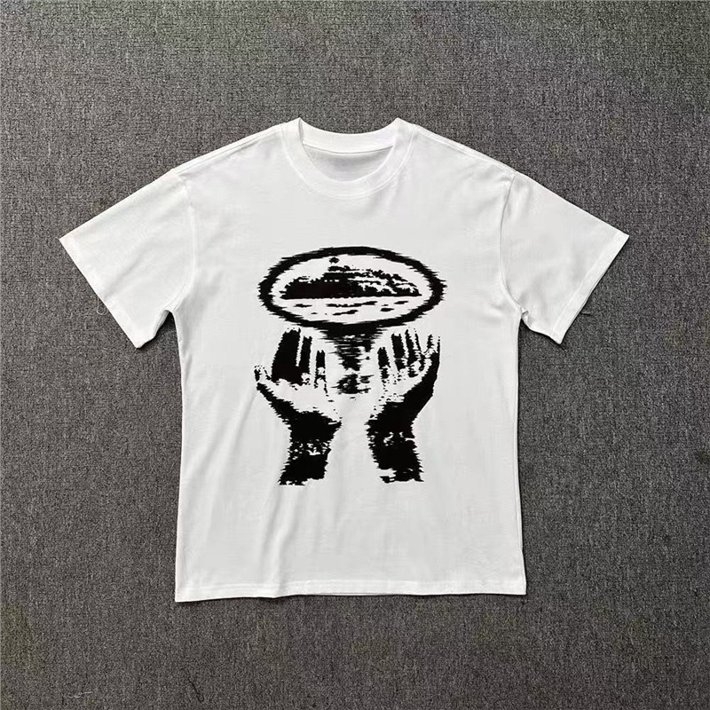 Corteiz American Trendy Brand Alcatraz Palm Print Summer Men's Clothing