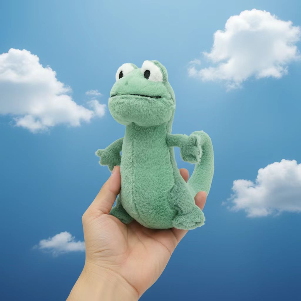 Cross-Border New Green Lizard Plush Toy Cartoon Doll Cute Stuffed Doll Children's Gift