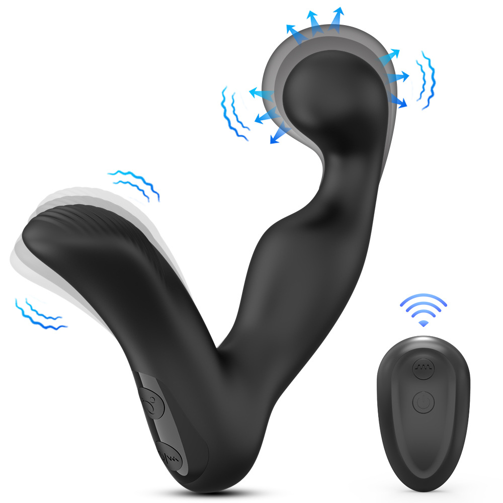 Back court vibration massager wireless remote control men's and women's flirting masturbation anal expansion electric fun vibrator factory wholesale