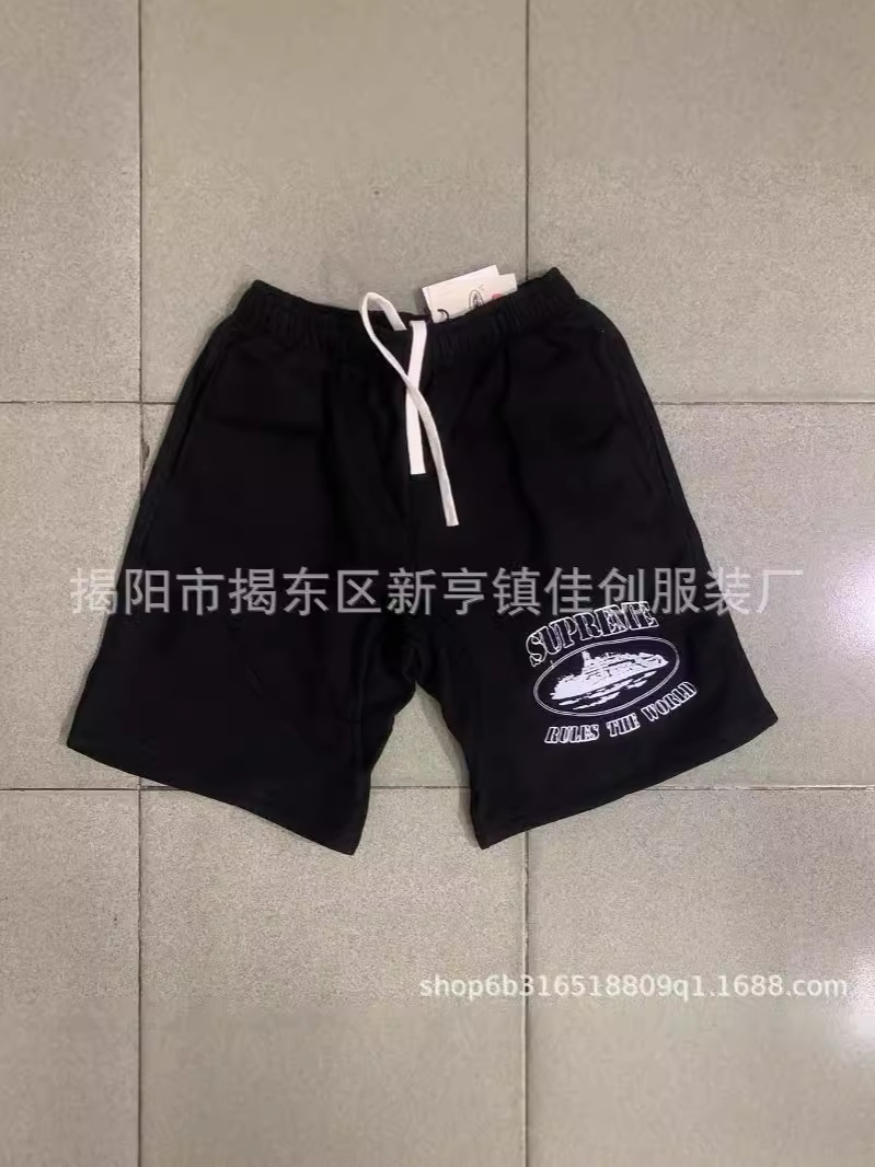 Corteiz Short Alcatraz Shorts Ship Print Shorts Trendy Hip Hop Skateboard Casual Sweater Trendy Brand