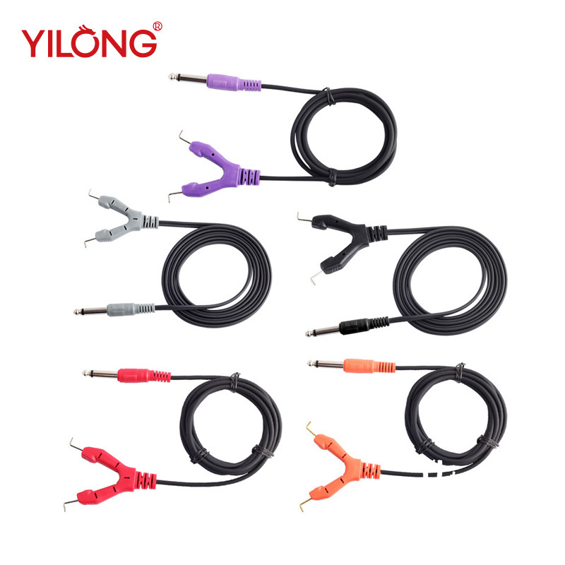 Yilong Tattoo Equipment Hook Line to 6.35 Stereo 2 Core with Tattoo Audio Leather Soft Durable All Copper Tattoo Hook Line
