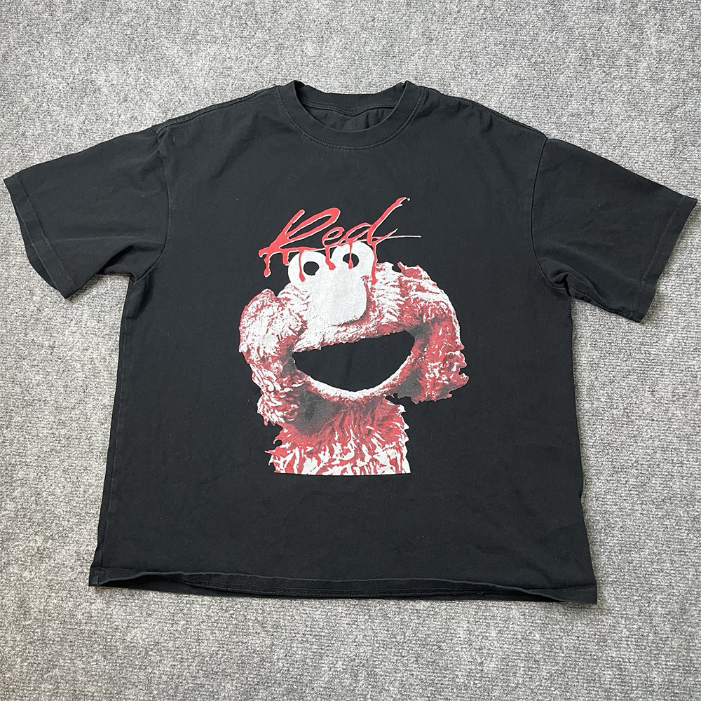 Playboi Carti Whole Lotta Red Elmo T-Shirt Tee Collaboration T-Shirt Trendy