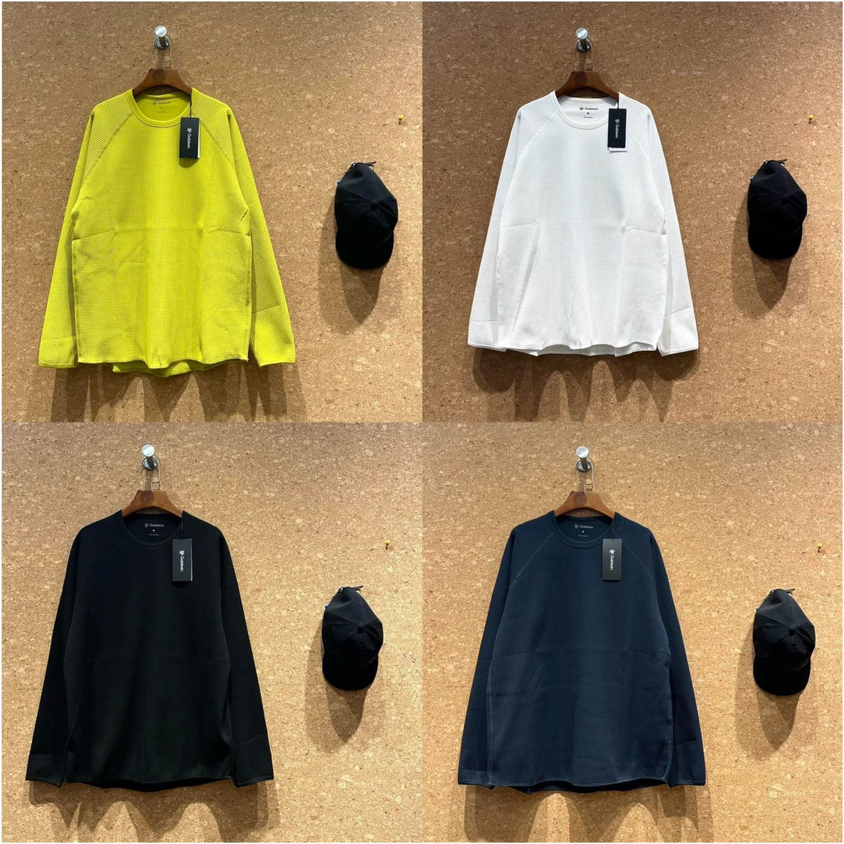 Gold WF Light L/S T-shirt华夫格长袖T男女户外打底T恤