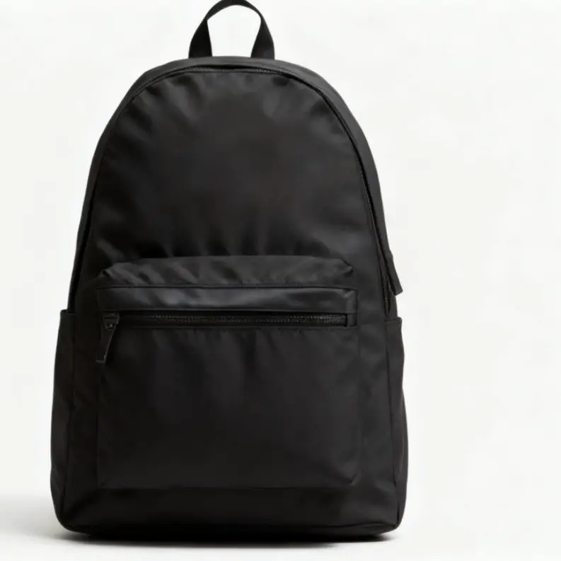 Front black block gold crotch full of horizontal engraved blank 23 dark gray backpack 77010641