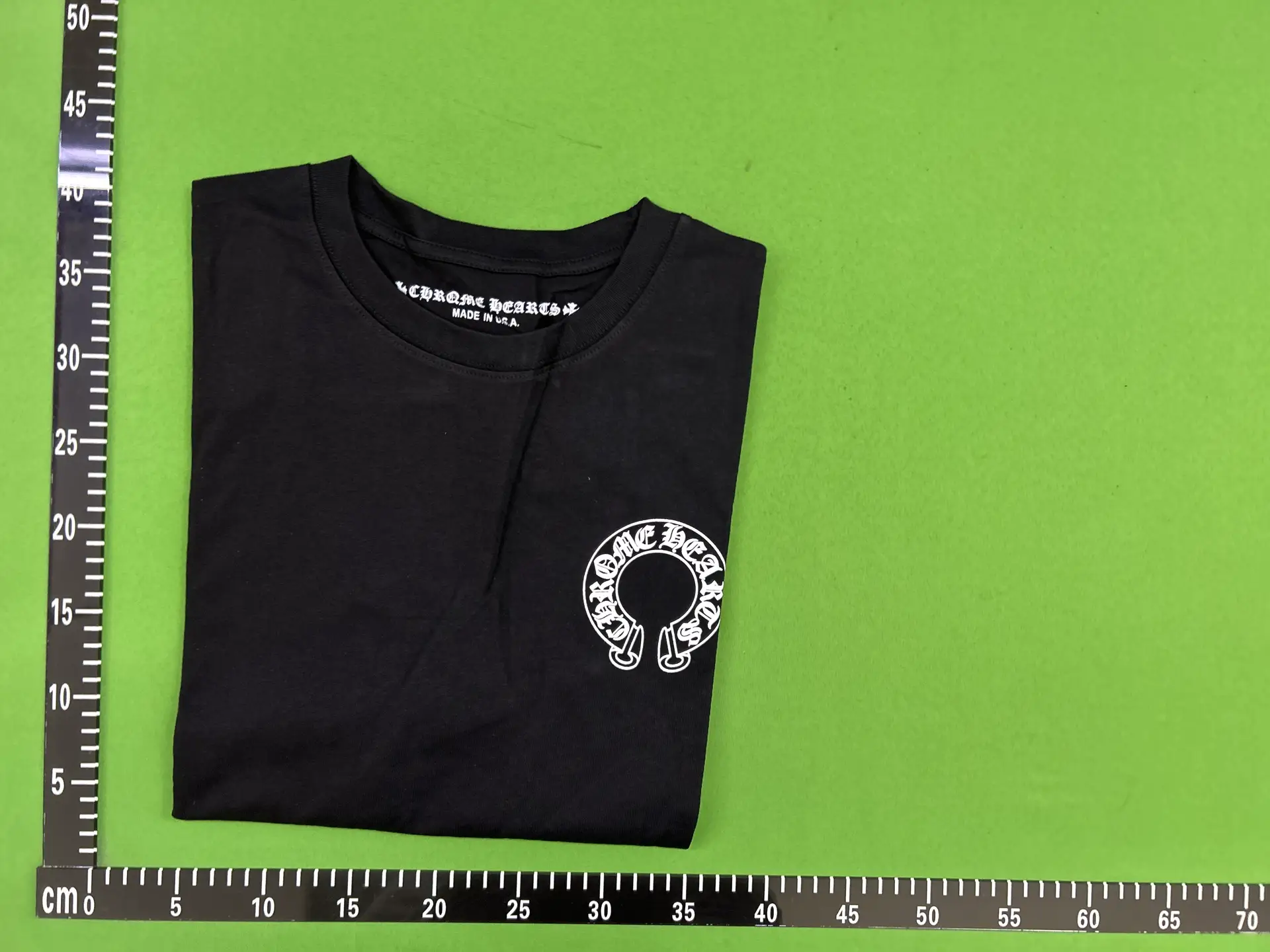 Chrome Hearts Black Horseshoe Logo T-Shirt