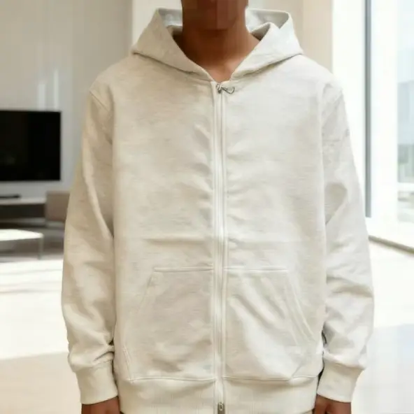 Velvet Zipper Hoodie 494146E with Velvet Zipper