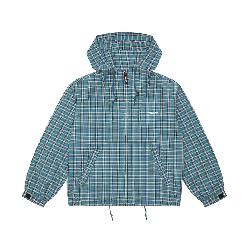 Vision Official American Retro Street Trendy Outdoor Hooded Cardigan Jacket Sports Outwear Men and Women New Arrival