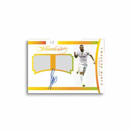 2022 Hand-Held Style Star Card Real Madrid Benzema Single-Color Jersey Card Autographed 9Th Edition