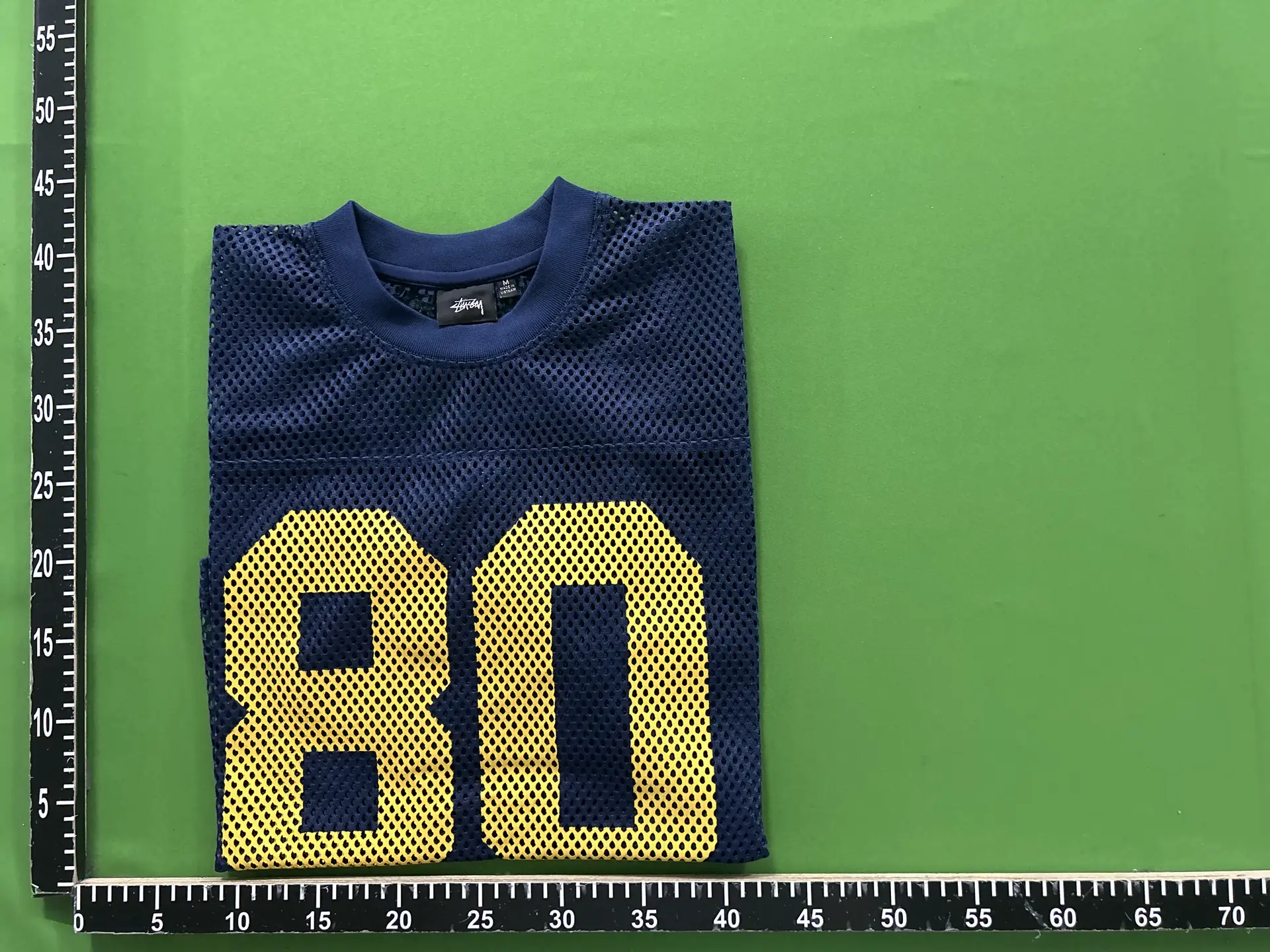 Team Jersey 80 Cut Out Mesh Rugby Uniform Number Letter Printed Tee Men's and Women's T-Shirt Msw