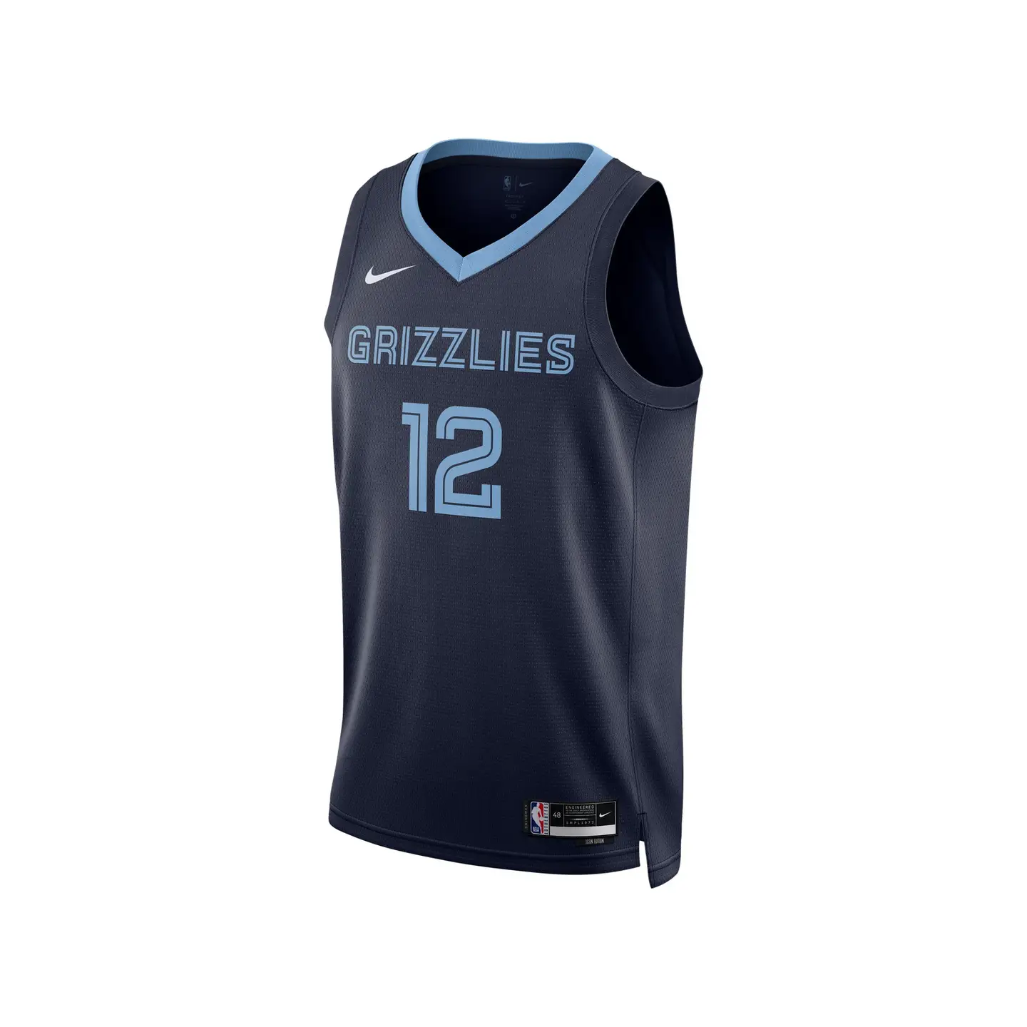 Nba Official Gray Bear Morant Dri-Fit Sw Men's Jersey Breathable Quick-Drying Shooting Uniform Nike