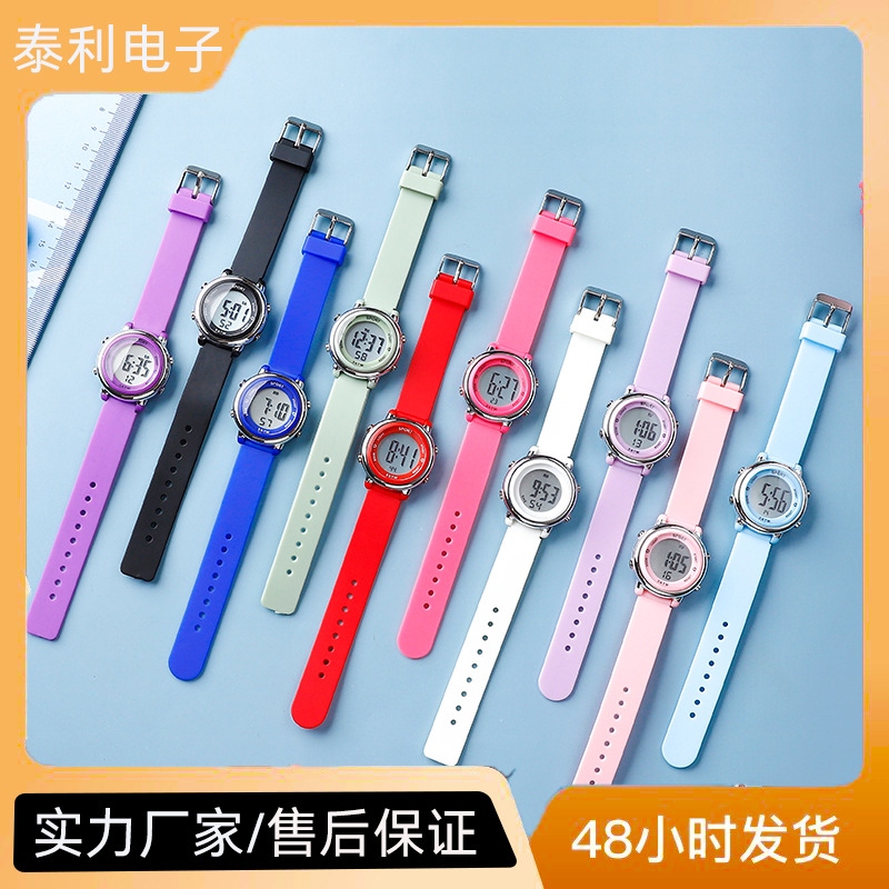 Teli Electronic Exam Watch, Children's Watch, Luminous Digital Display, Large Dial Electronic Watch, Exclusively for Cross-Border Export