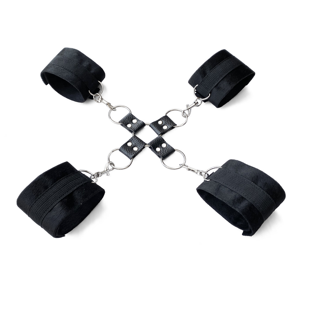 Smsexy adult handcuffs ankle cuff cross buckle 3-Piece Set couple flirting binding alternative combination wholesale