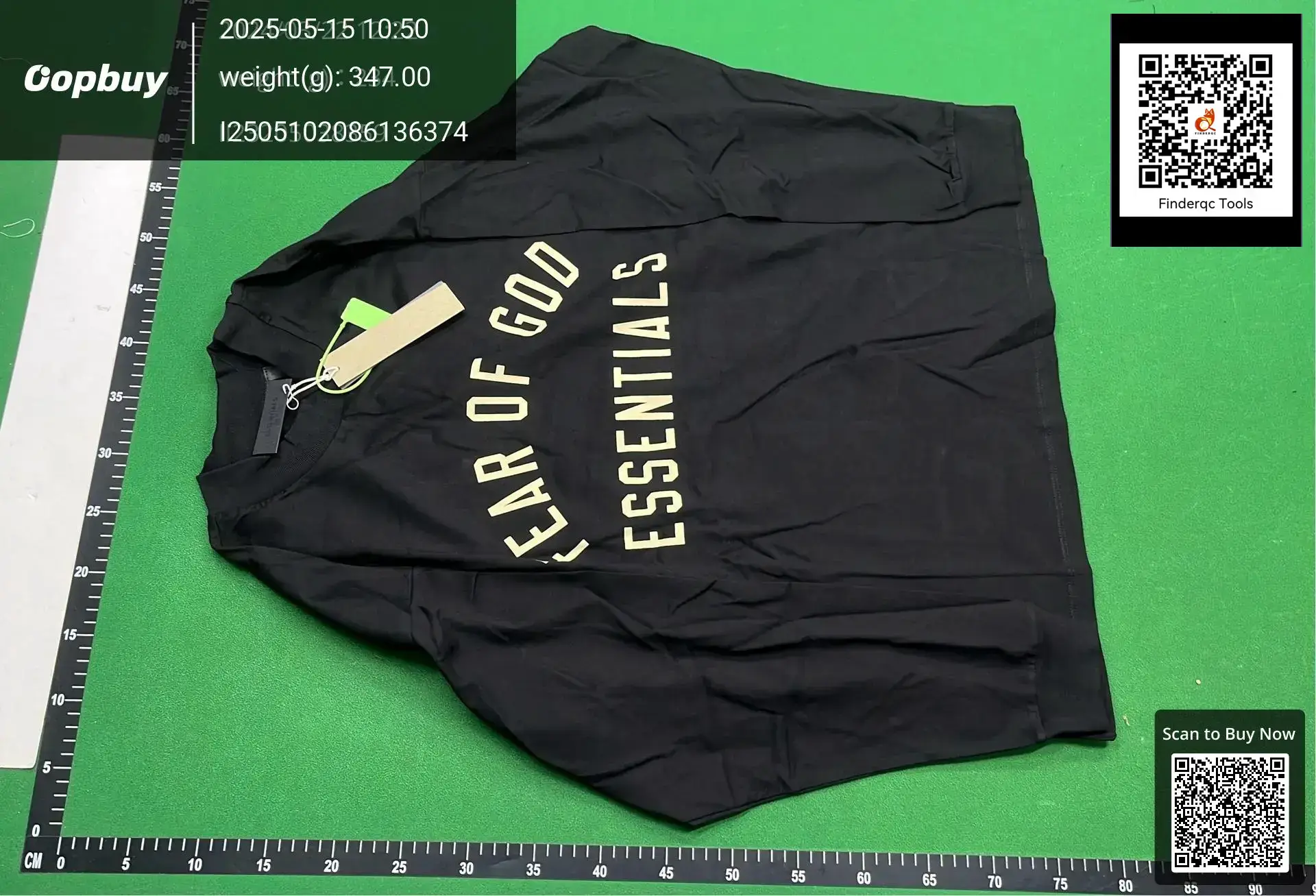 Fear of God Essentials Black Long Sleeve T-Shirt