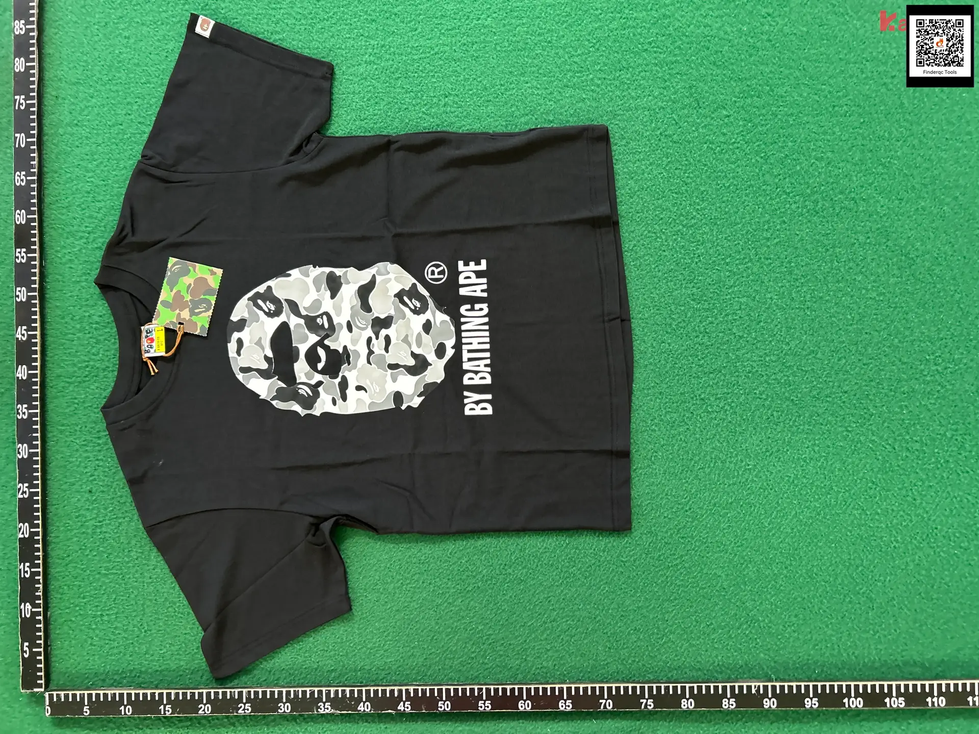 A Bathing Ape Camo Shark T-Shirt Black