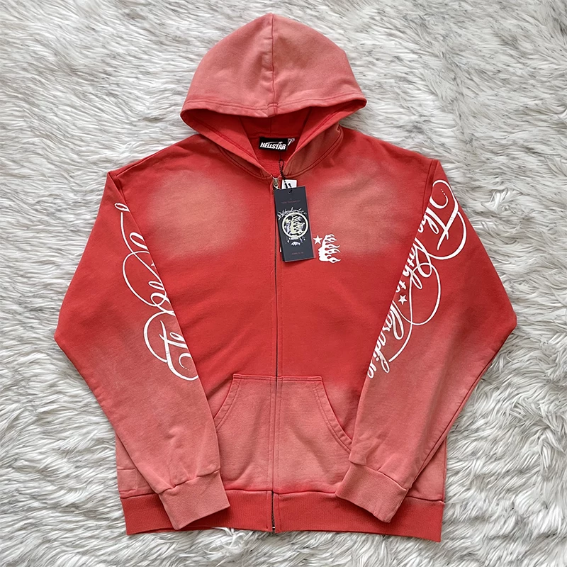 Hellstar Studios Path to Paradise Zip Up Hoodie Zipper Laundry Hoodie