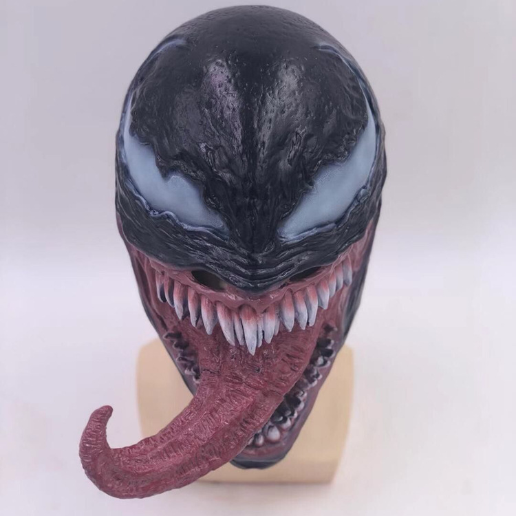 Latex Venom 2 Mask cosplay Reunion 4 Hero Headgear Halloween Horror Hero villain Venom Headgear