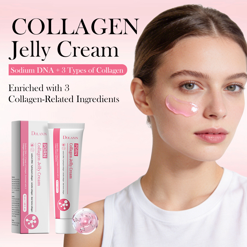 Foreign Trade Cross-Border Pdrn Peptide Sodium Collagen Jelly Cream Full English Label Face Cream Body Cream Export Skin Care Products Wholesale